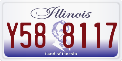 IL license plate Y588117