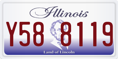 IL license plate Y588119