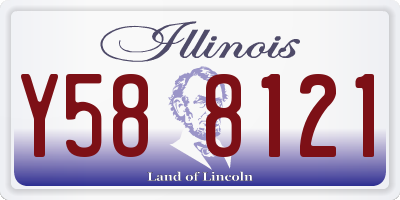 IL license plate Y588121