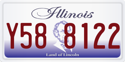 IL license plate Y588122