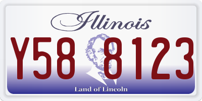 IL license plate Y588123