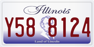 IL license plate Y588124