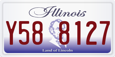 IL license plate Y588127