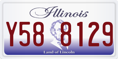 IL license plate Y588129