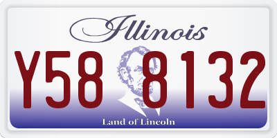 IL license plate Y588132