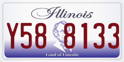 IL license plate Y588133