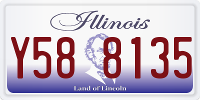 IL license plate Y588135