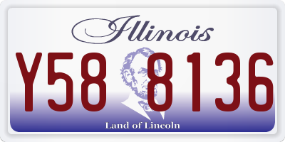IL license plate Y588136