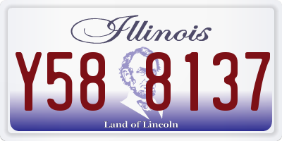 IL license plate Y588137