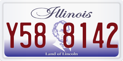 IL license plate Y588142