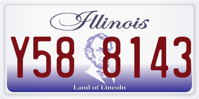 IL license plate Y588143