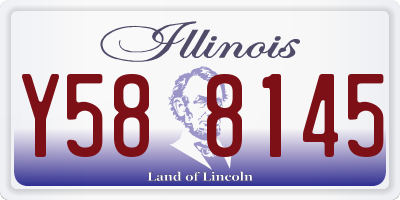 IL license plate Y588145