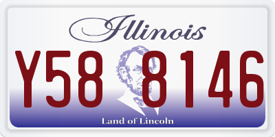 IL license plate Y588146