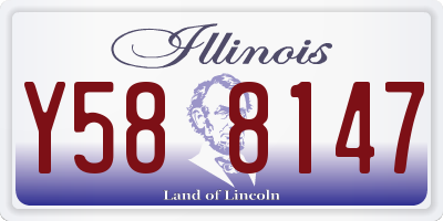 IL license plate Y588147