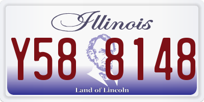 IL license plate Y588148