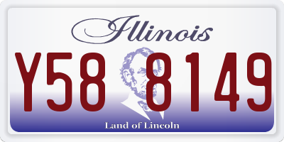 IL license plate Y588149