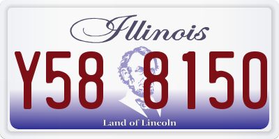IL license plate Y588150