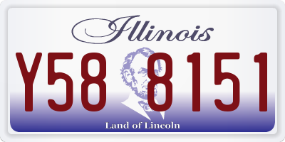 IL license plate Y588151