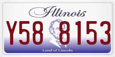 IL license plate Y588153