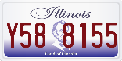 IL license plate Y588155