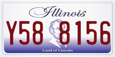 IL license plate Y588156