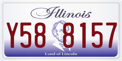 IL license plate Y588157