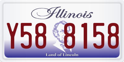 IL license plate Y588158