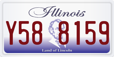 IL license plate Y588159