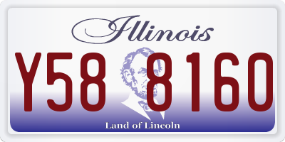 IL license plate Y588160