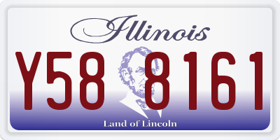 IL license plate Y588161