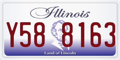 IL license plate Y588163