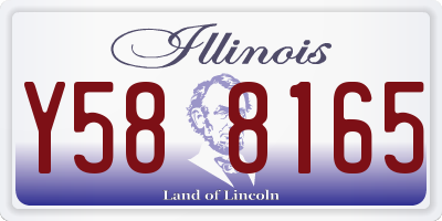 IL license plate Y588165