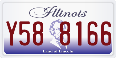 IL license plate Y588166