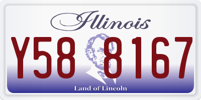 IL license plate Y588167