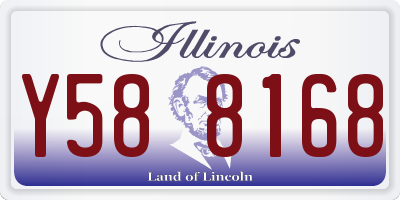 IL license plate Y588168