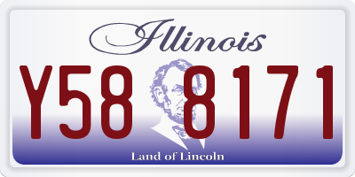 IL license plate Y588171