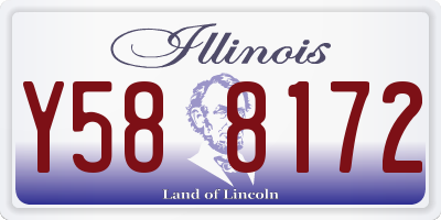 IL license plate Y588172