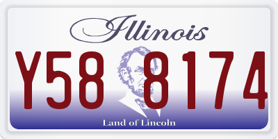 IL license plate Y588174