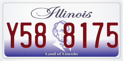IL license plate Y588175