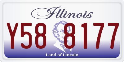 IL license plate Y588177
