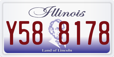 IL license plate Y588178