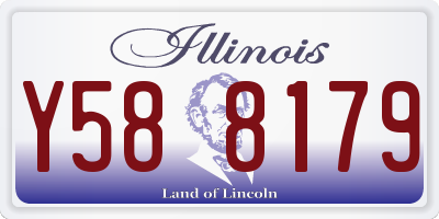 IL license plate Y588179
