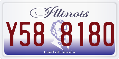 IL license plate Y588180