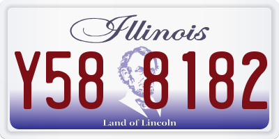 IL license plate Y588182
