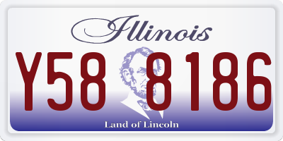 IL license plate Y588186