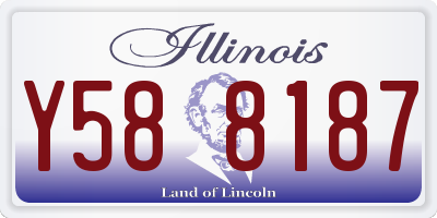 IL license plate Y588187