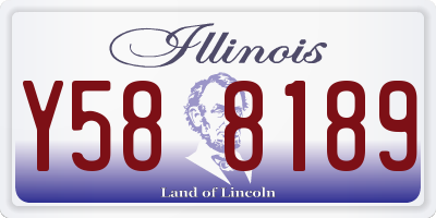 IL license plate Y588189