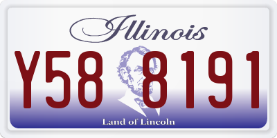 IL license plate Y588191