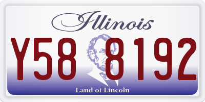 IL license plate Y588192