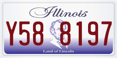 IL license plate Y588197